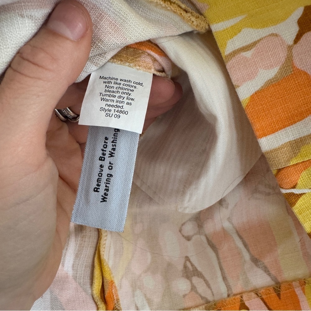 Vintage J. Crew Cotton Limoncello Print Mini Skirt Sz XS Y2K - Picture 5 of 8